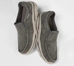 Canvas Shoes|Slip-Ons<SKECHERS Relaxed Fit: Creston - Moseco CHARCOAL