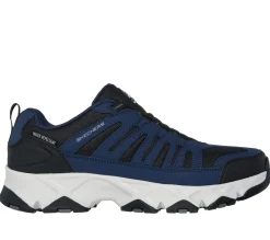 Slip-Ons|Athletic Sneakers<SKECHERS Relaxed Fit: Crossbar - Cedar NAVY / BLACK