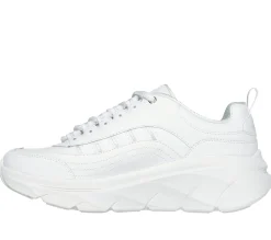 Lace Up|Athletic Sneakers<SKECHERS Relaxed Fit: D'Lux Walker 2.0 - Golden Step WHITE / SILVER