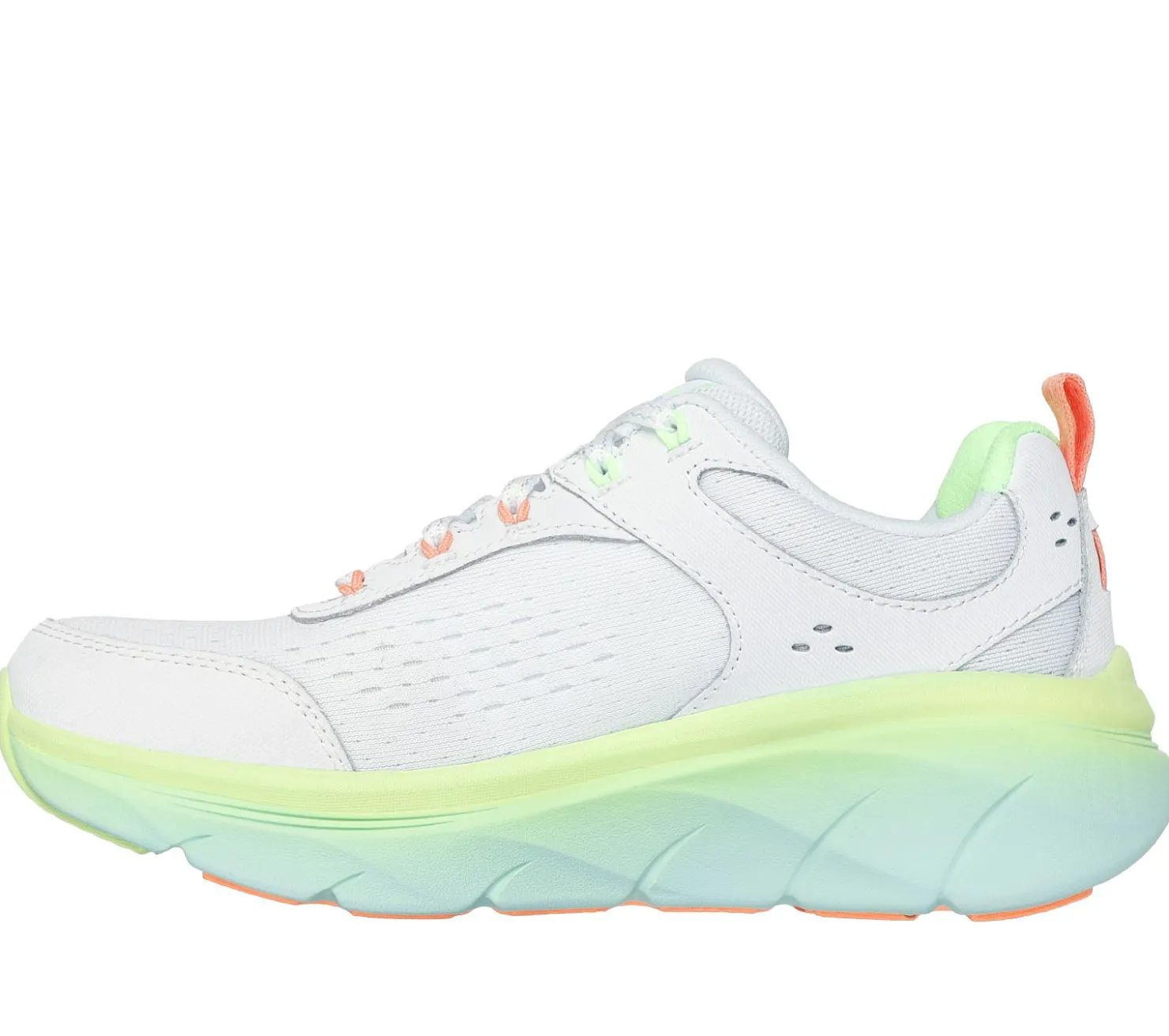 Lace Up|Athletic Sneakers<SKECHERS Relaxed Fit: D'Lux Walker 2.0 - Neon Sites WHITE / MULTI