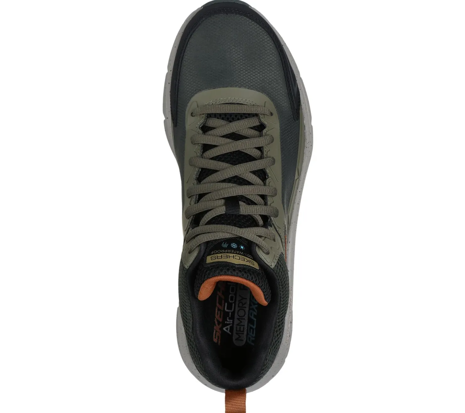 Athletic Sneakers<SKECHERS Relaxed Fit: D'Lux Walker 2.0 - Grailo OLIVE / ORANGE
