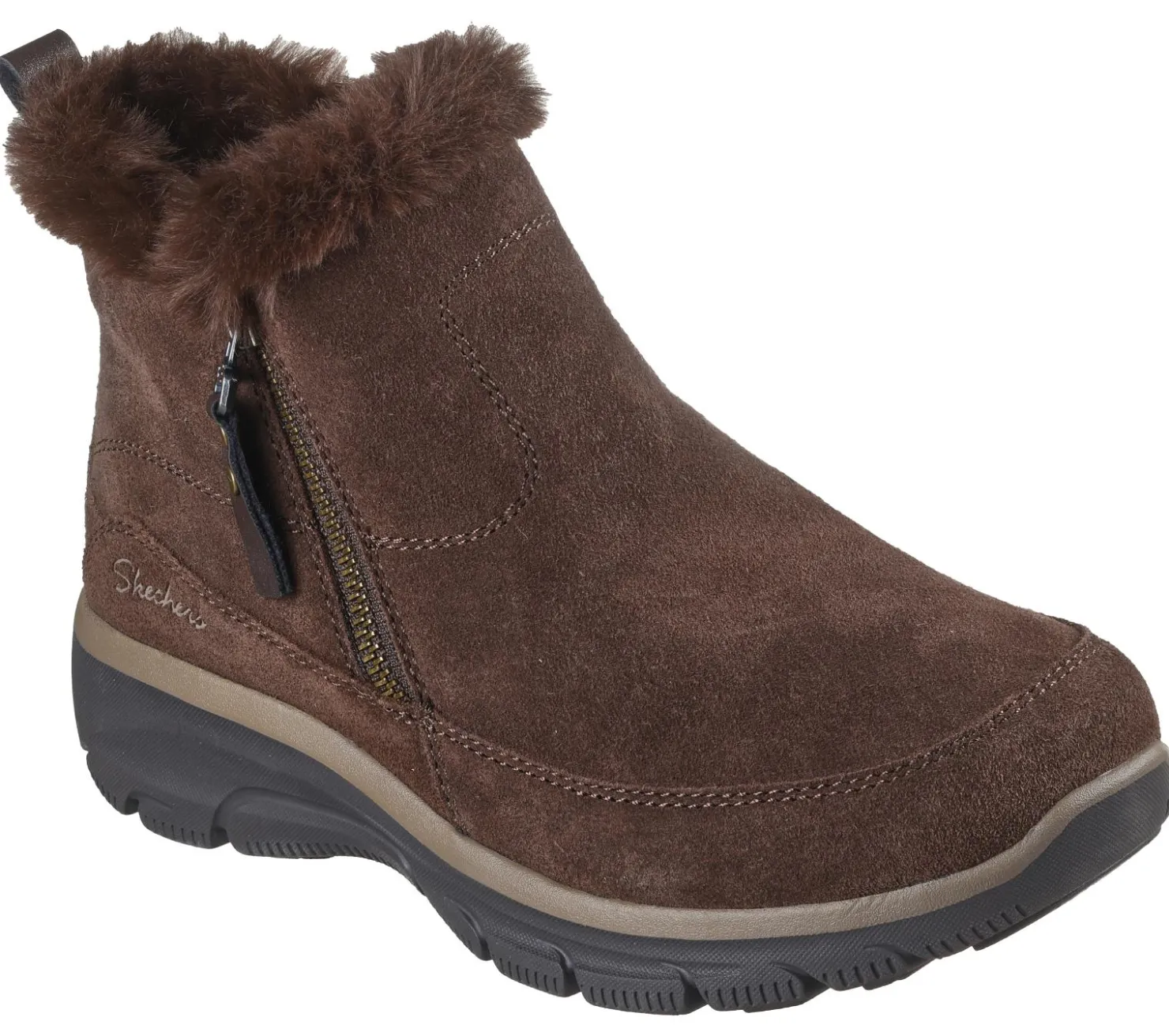 Boots<SKECHERS Relaxed Fit: Easy Going - Cool Zip! CHOCOLATE