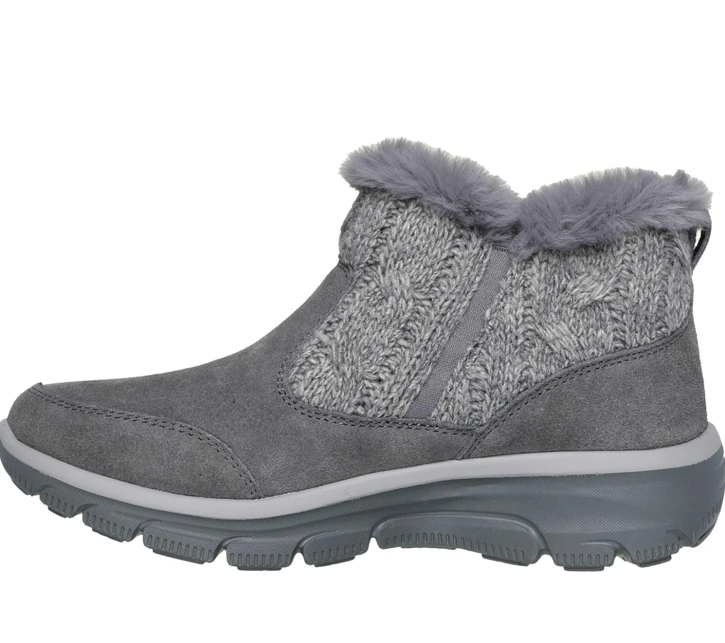 Boots<SKECHERS Relaxed Fit: Easy Going - Cozy Inn GRAY
