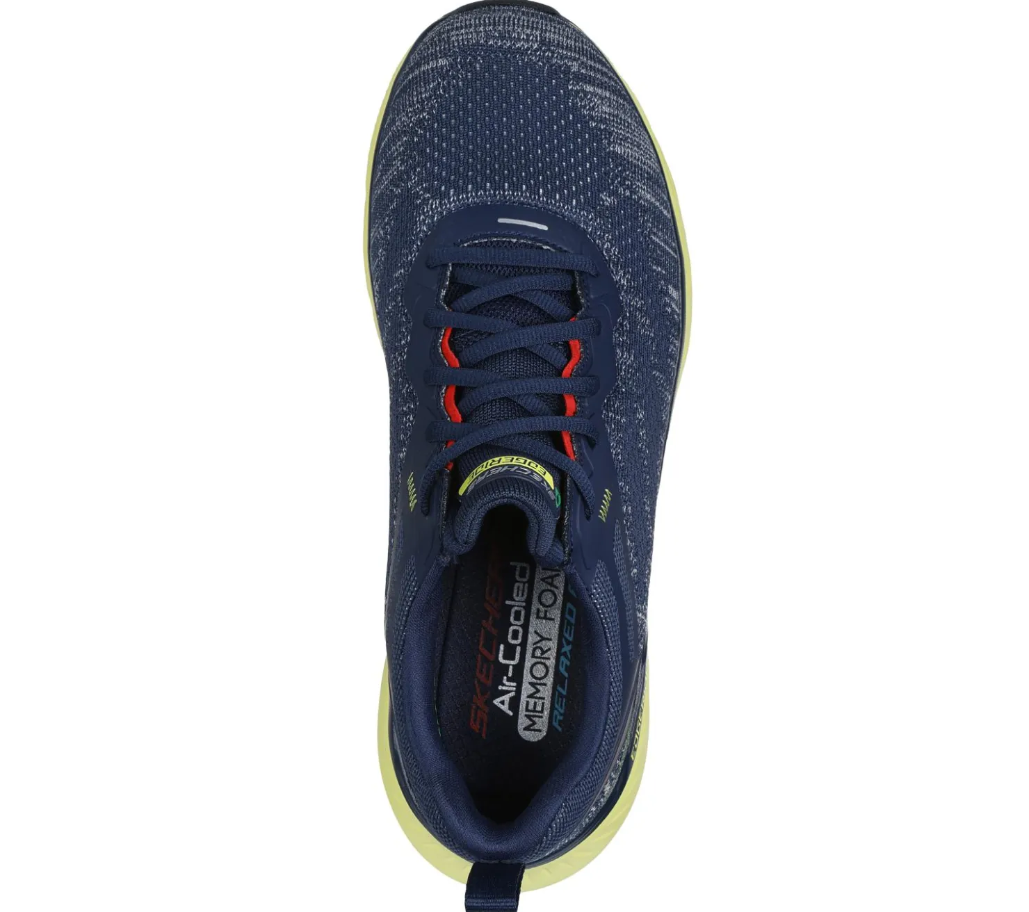 Lace Up|Athletic Sneakers<SKECHERS Relaxed Fit: Edgeride - Enzoh NAVY / LIME