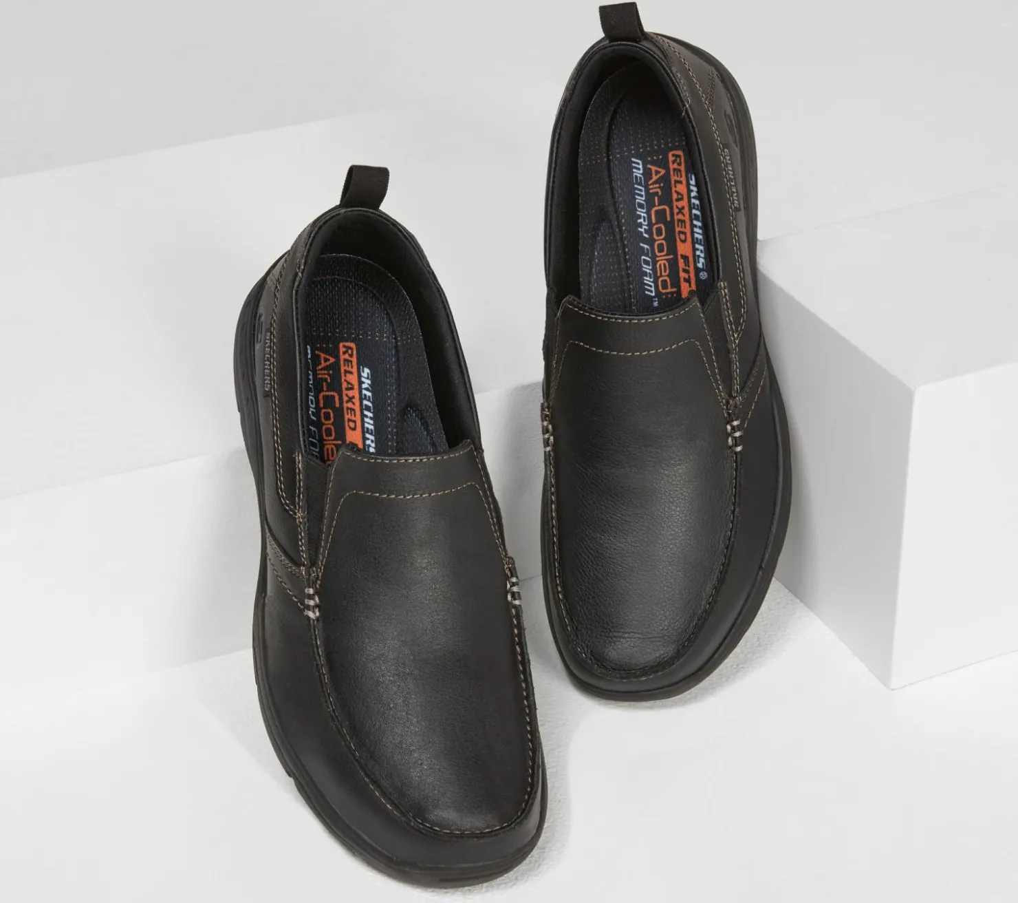 Dress Shoes|Slip-Ons<SKECHERS Relaxed Fit: Harper - Forde BLACK