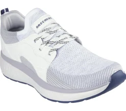 Lace Up|Casual Sneakers<SKECHERS Relaxed Fit: Lancer - Dalton WHITE / GRAY