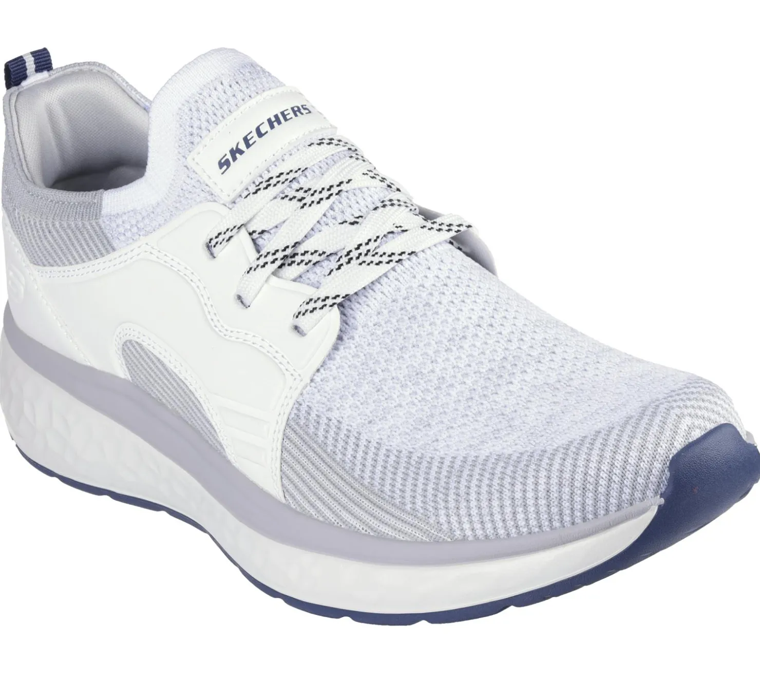 Lace Up|Casual Sneakers<SKECHERS Relaxed Fit: Lancer - Dalton WHITE / GRAY
