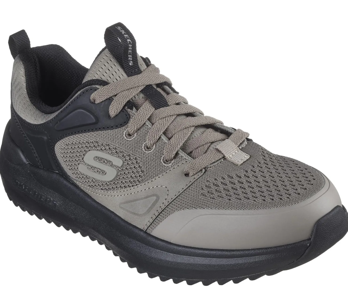 Lace Up|Casual Sneakers<SKECHERS Relaxed Fit: Parnell - Laslo TAUPE / BLACK