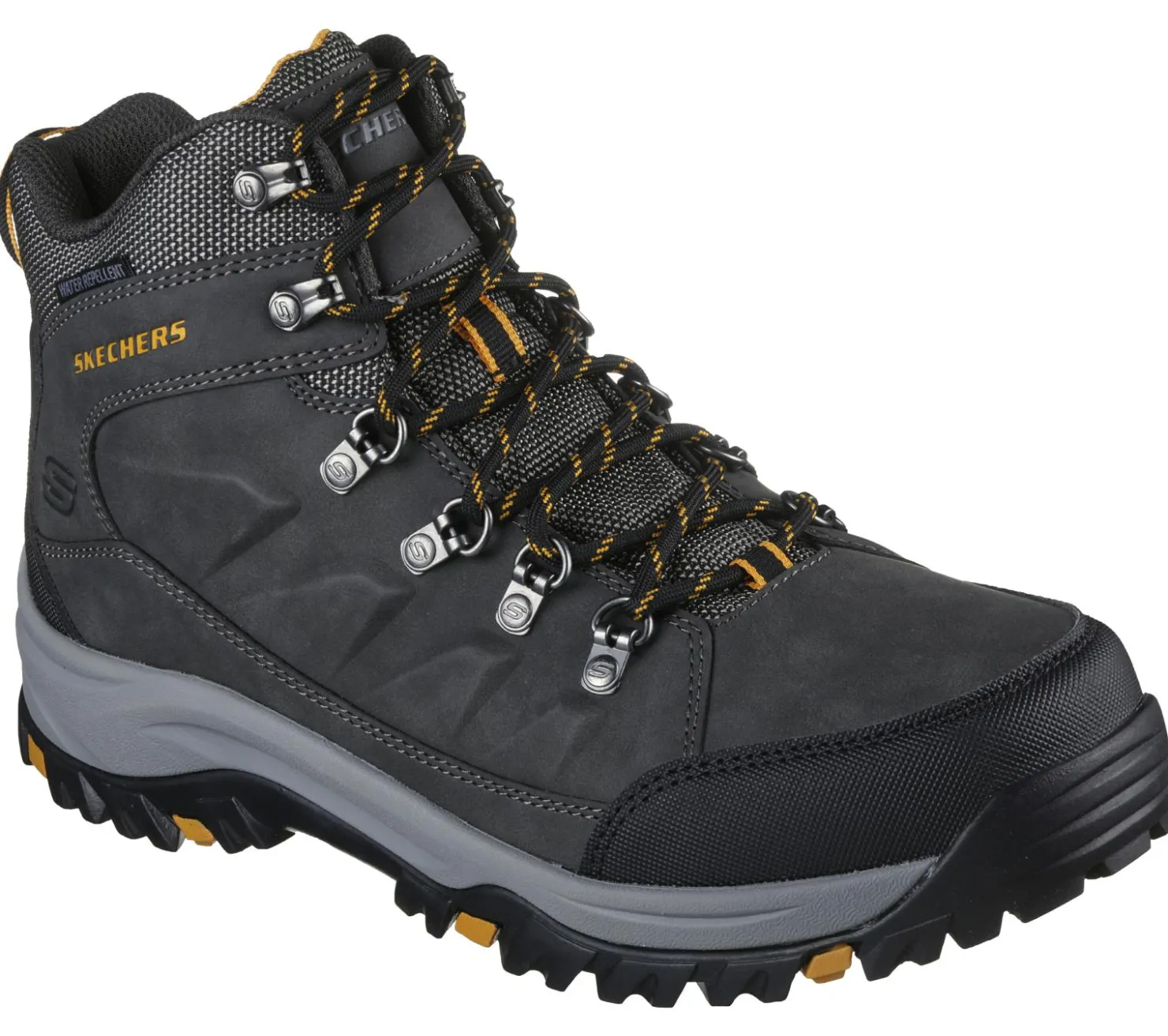 Lace Up|Boots<SKECHERS Relaxed Fit: Relment - Daggett CHARCOAL