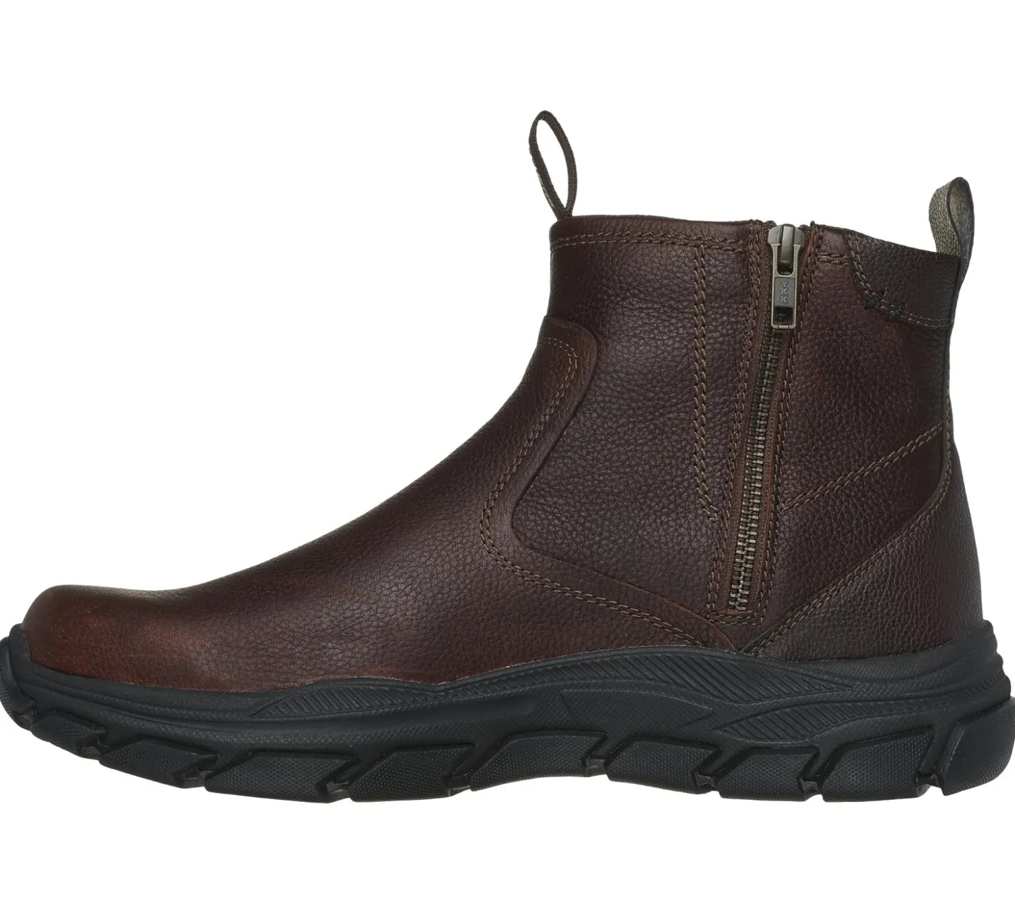 Boots<SKECHERS Relaxed Fit: Respected - Evanston RED / BROWN