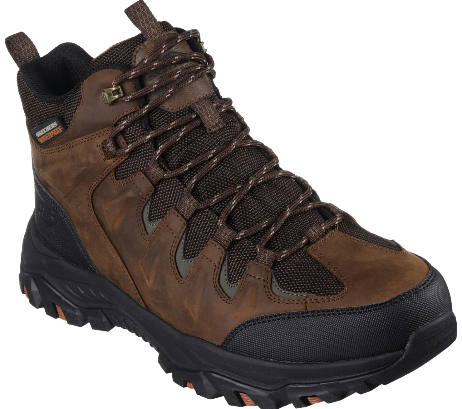 Lace Up|Boots<SKECHERS Relaxed Fit: Rickter - Branson BROWN