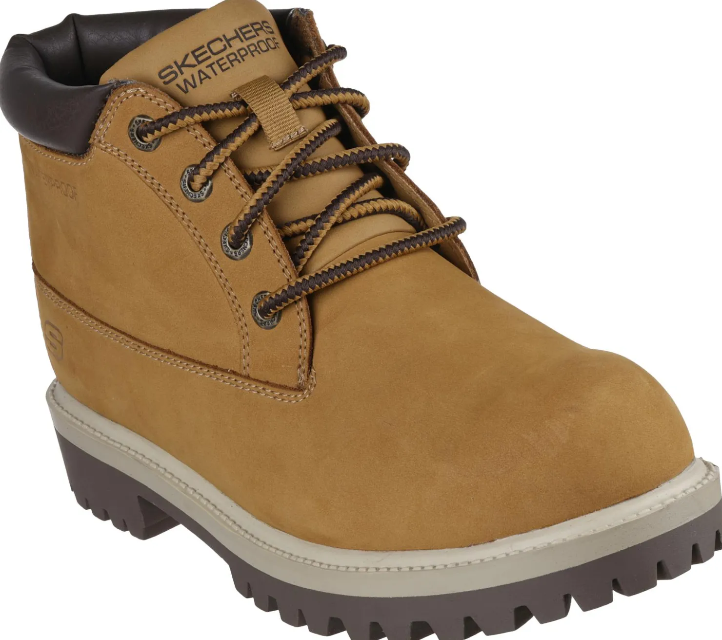 Lace Up|Boots<SKECHERS Relaxed Fit: Sergeants - Thaxter WHEAT
