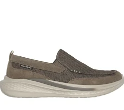 Slip-Ons|Casual Sneakers<SKECHERS Relaxed Fit: Slade - Munson LIGHT BROWN