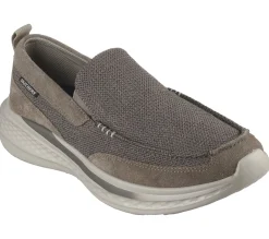 Slip-Ons|Casual Sneakers<SKECHERS Relaxed Fit: Slade - Munson LIGHT BROWN