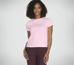 Tops|Tops<SKECHERS Rhinestone Tee WHITE / PINK