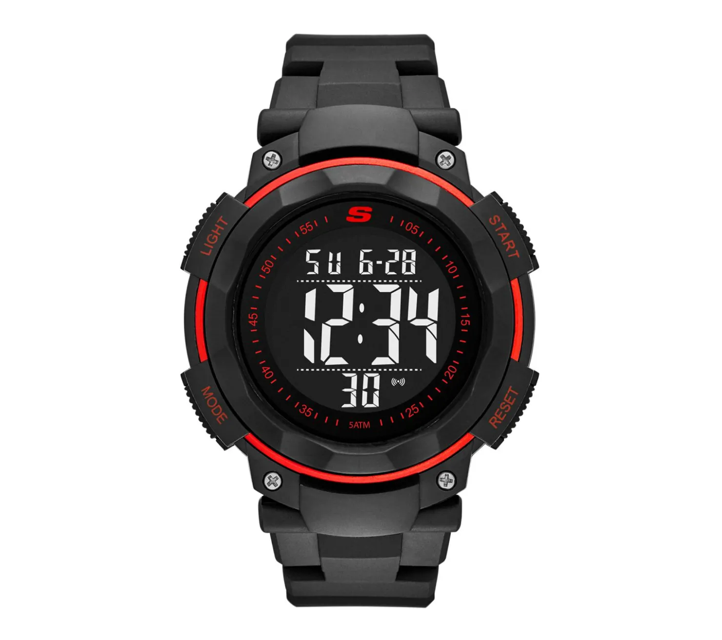 Watches|Accessories<SKECHERS Ruhland Watch BLACK / RED