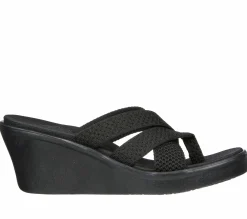 Wedges|Sandals<SKECHERS Rumble On - Heat Maze BLACK