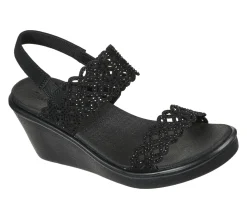 Wedges|Sandals<SKECHERS Rumble On - Sassy Dayz BLACK