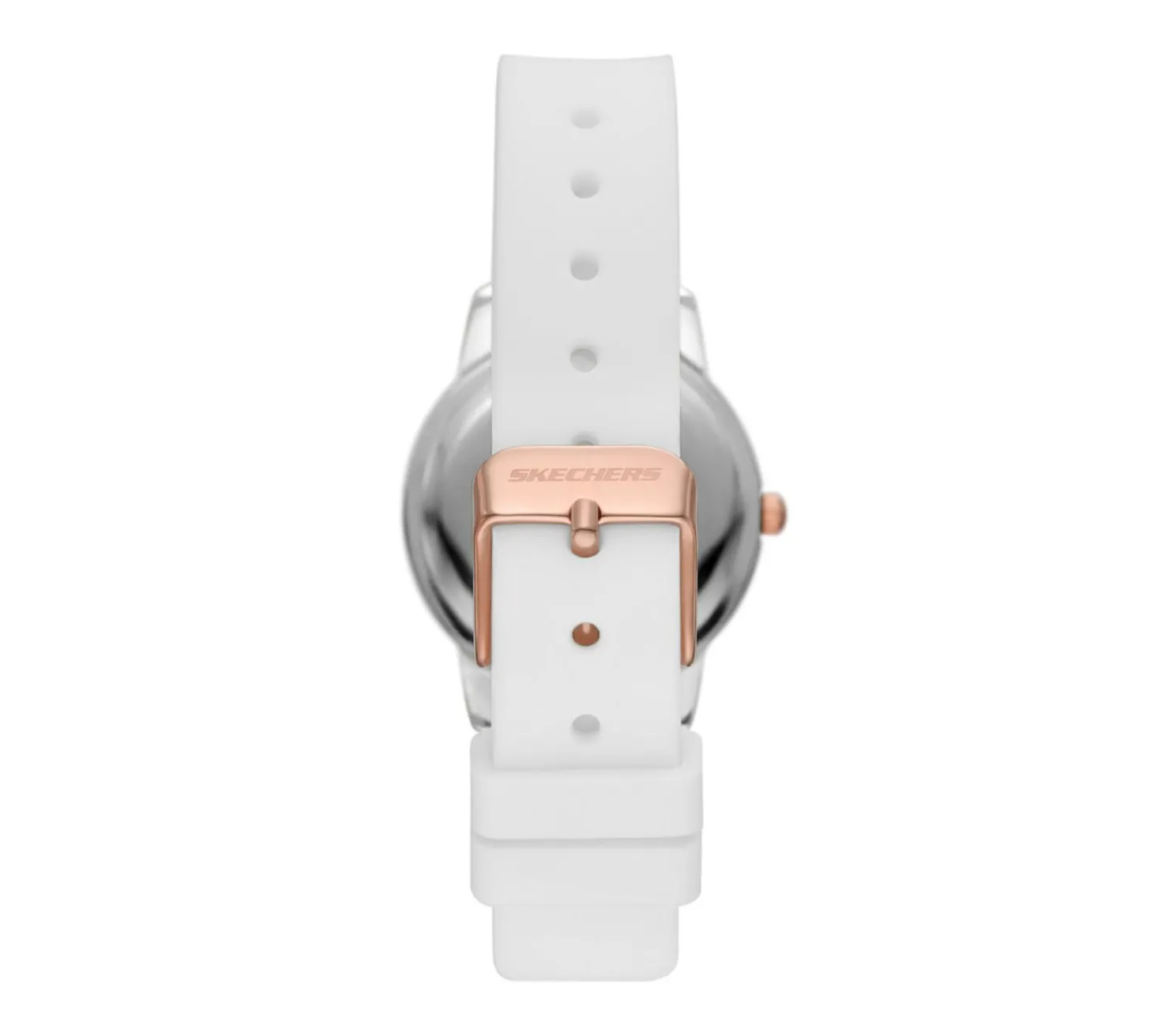 Accessories|Watches<SKECHERS Scalloped Bezel Watch WHITE