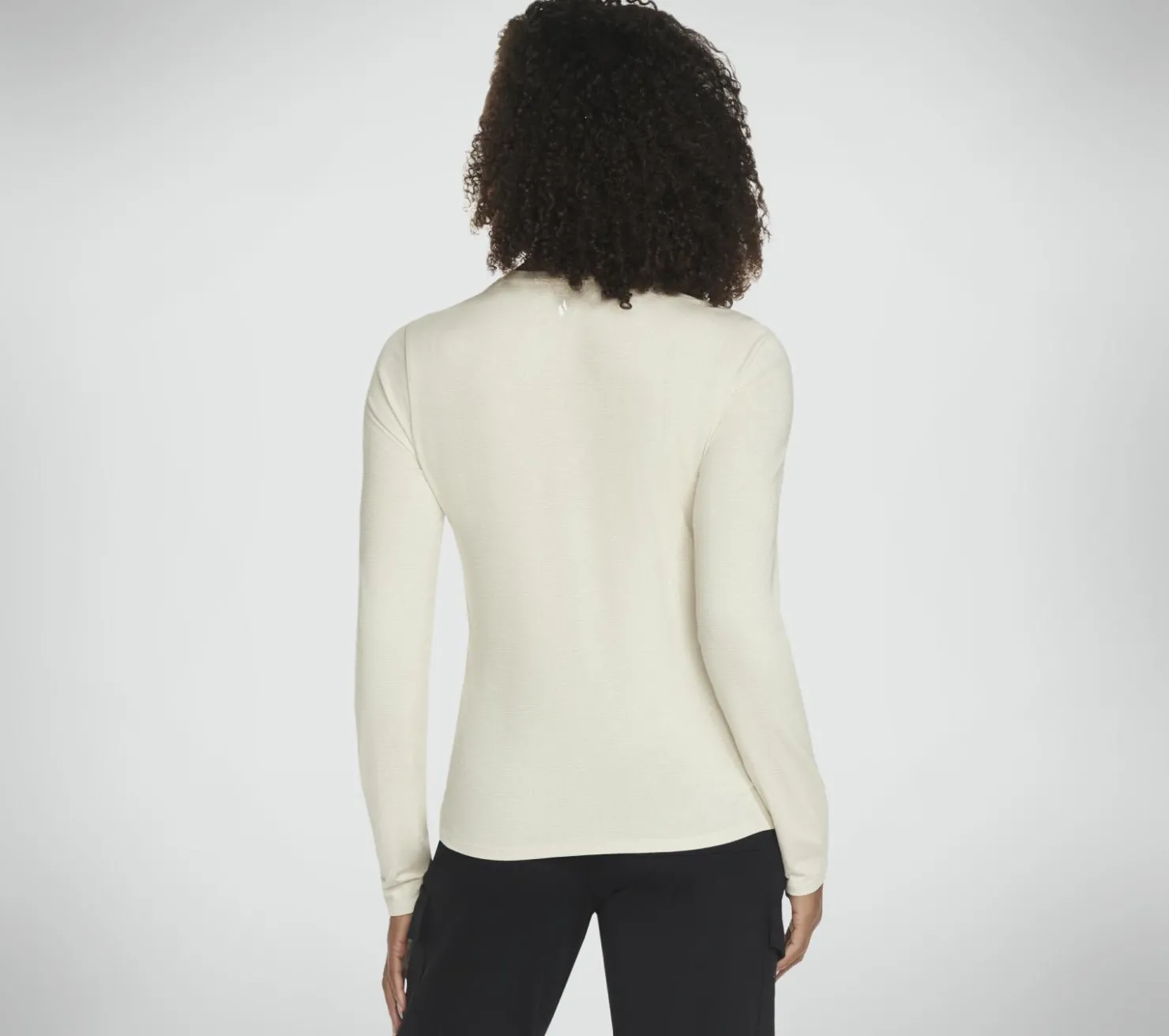 Tops|Tops<SKECHERS Shimmer Stripe Long Sleeve OFF WHITE