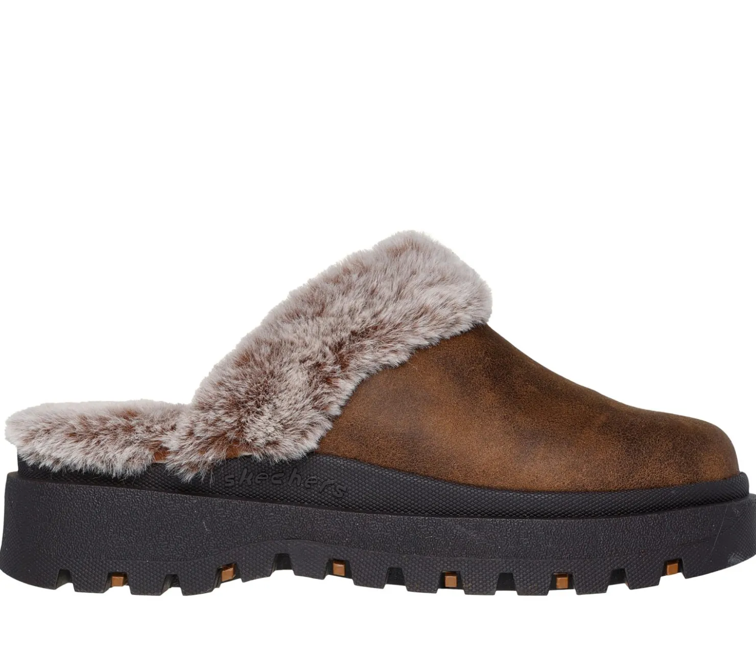 Slippers|Slip-Ons<SKECHERS Shindigs - Comfyy! CHESTNUT