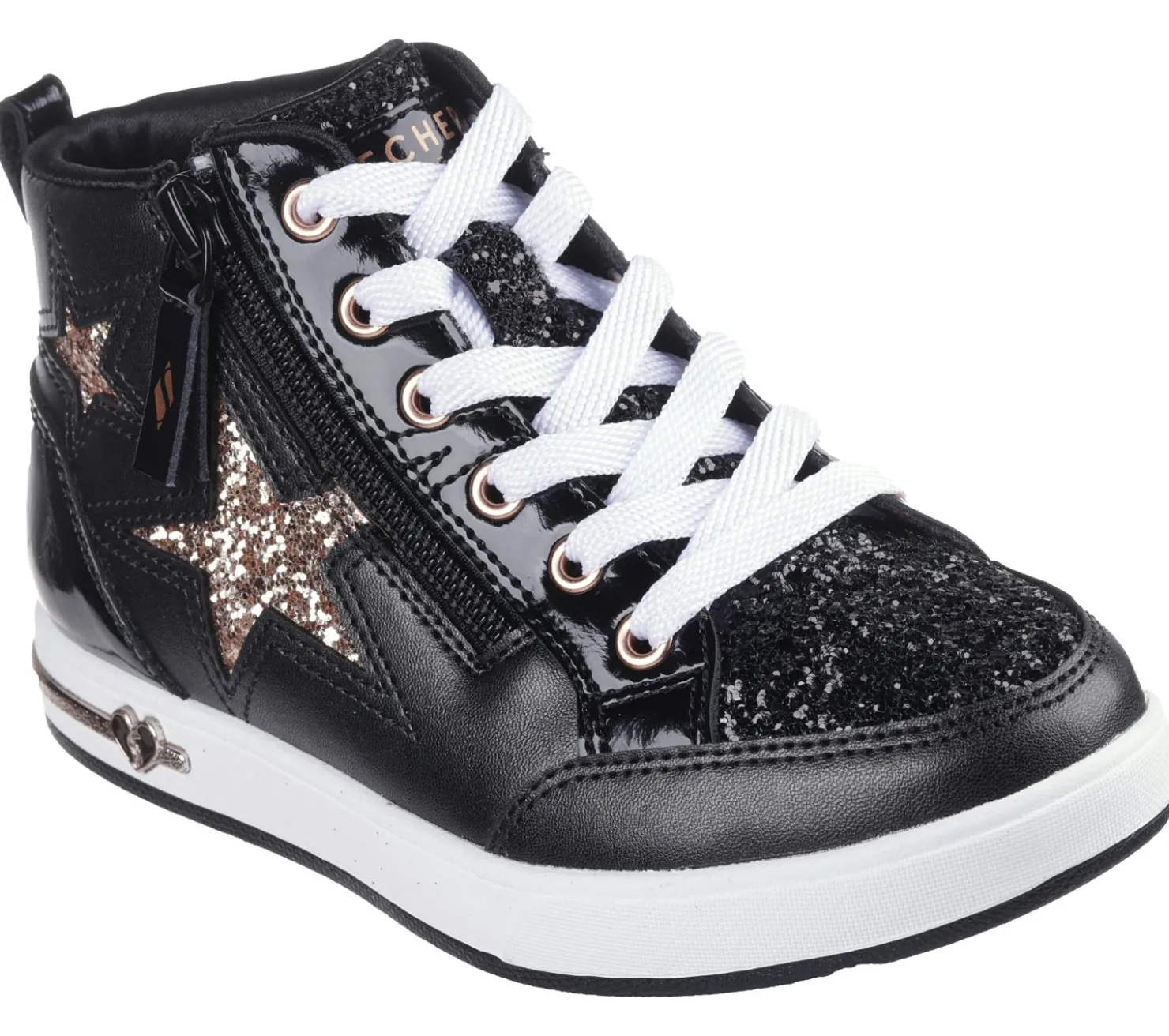 Lace Ups|Athletic Shoes & Sneakers<SKECHERS Shoutouts 2.0 - Trendy Star BLACK / ROSE GOLD