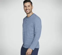 Tops|Tops<SKECHERS Skech Jersey Henley DENIM