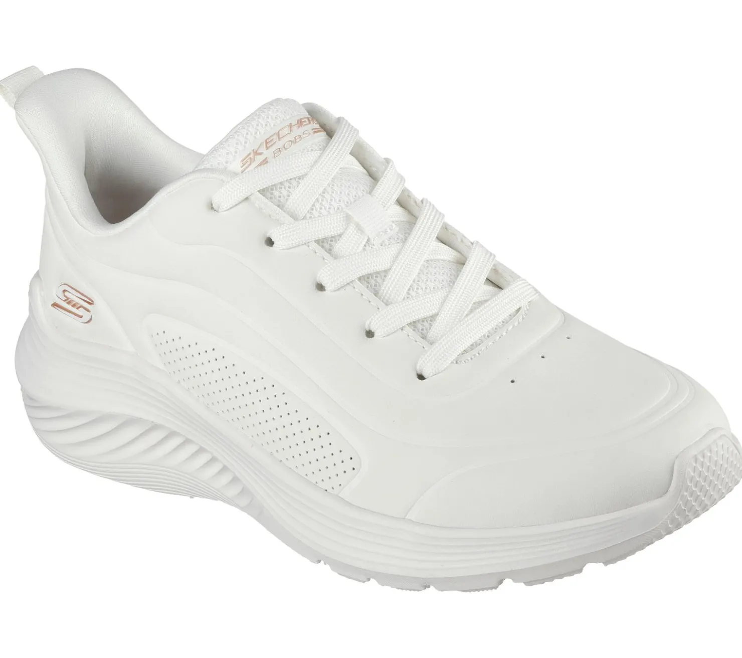 Lace Up|Athletic Sneakers<SKECHERS BOBS Sport Squad Waves - Just Wading WHITE
