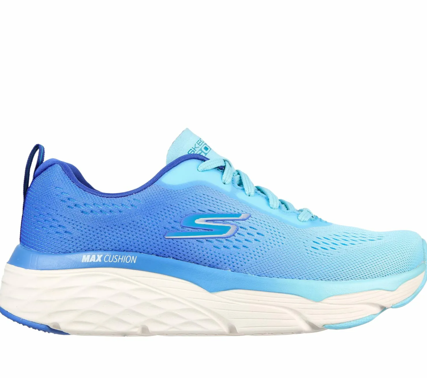 Lace Up|Athletic Sneakers<SKECHERS Max Cushioning Elite - Destination Point BLUE / LIGHT BLUE