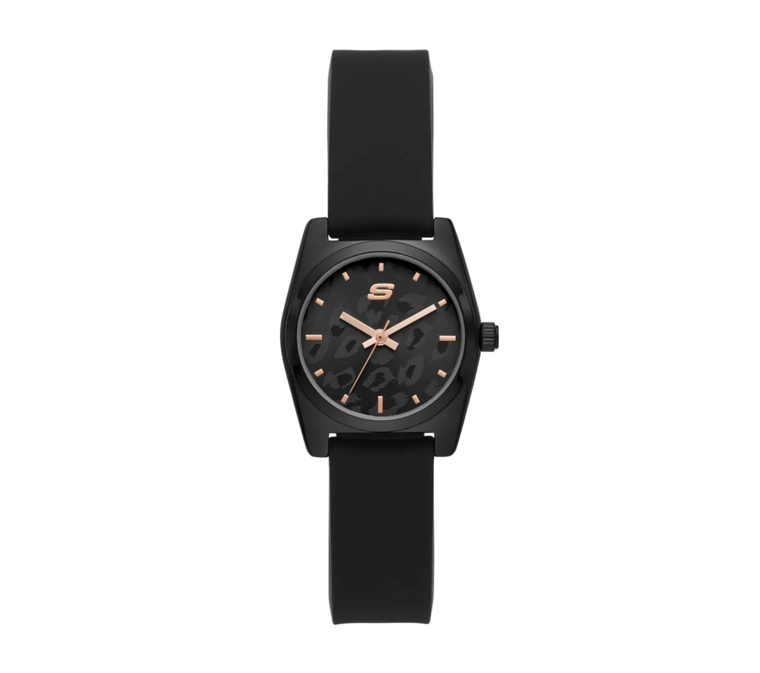 Watches|Accessories<SKECHERS Mono Leopard Analog Watch BLACK