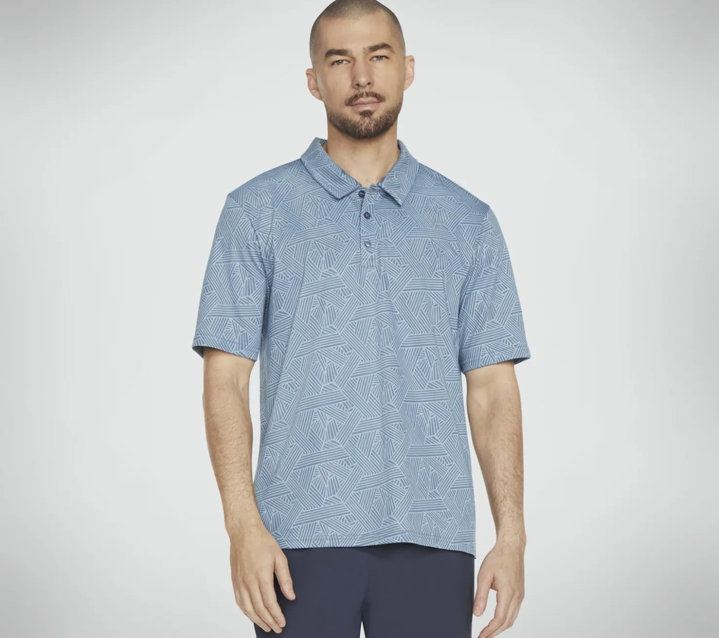 Tops|Tops<SKECHERS Off Duty Linear Polo NAVY / MULTI