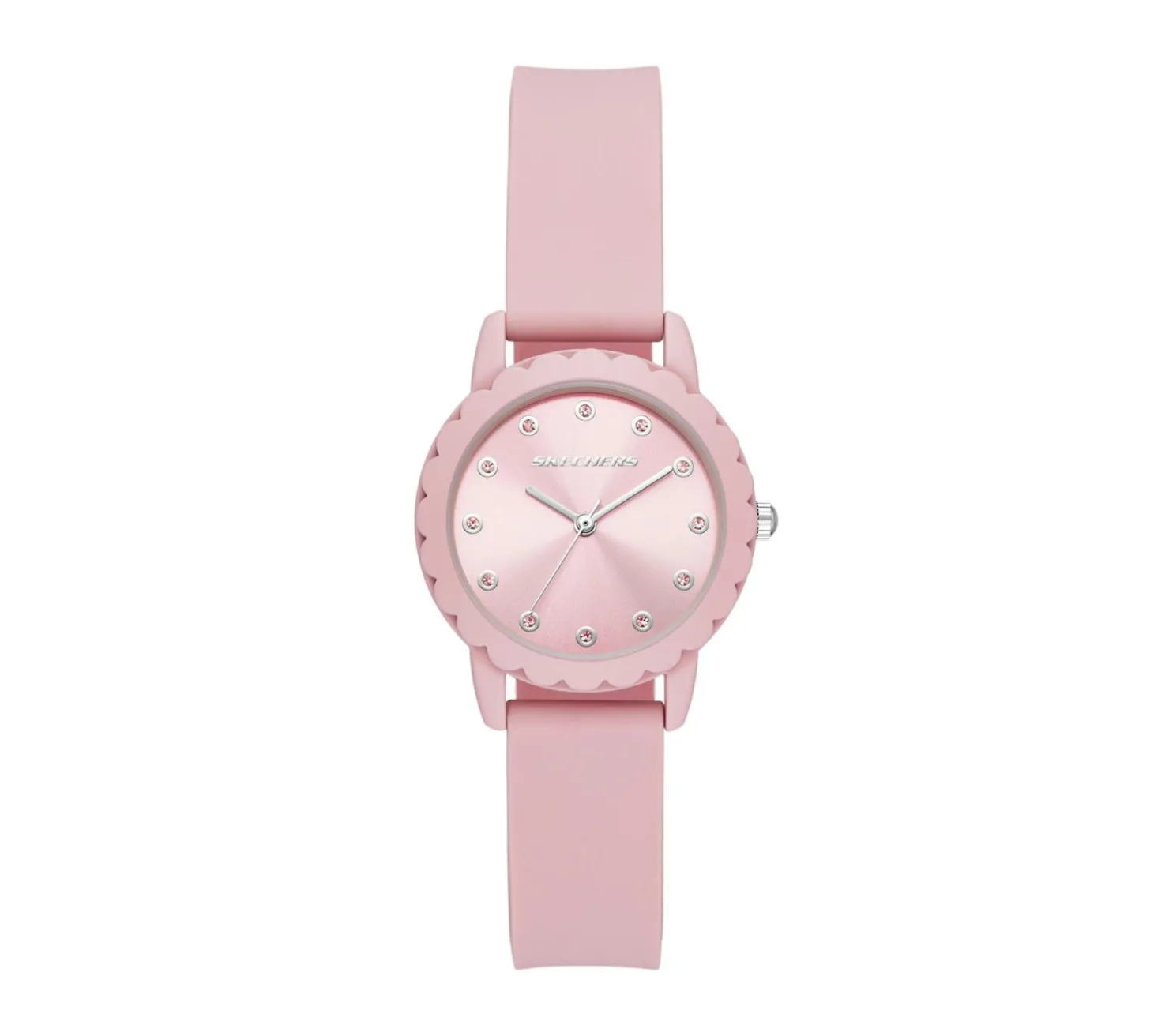 Watches|Accessories<SKECHERS Scalloped Bezel Watch PINK