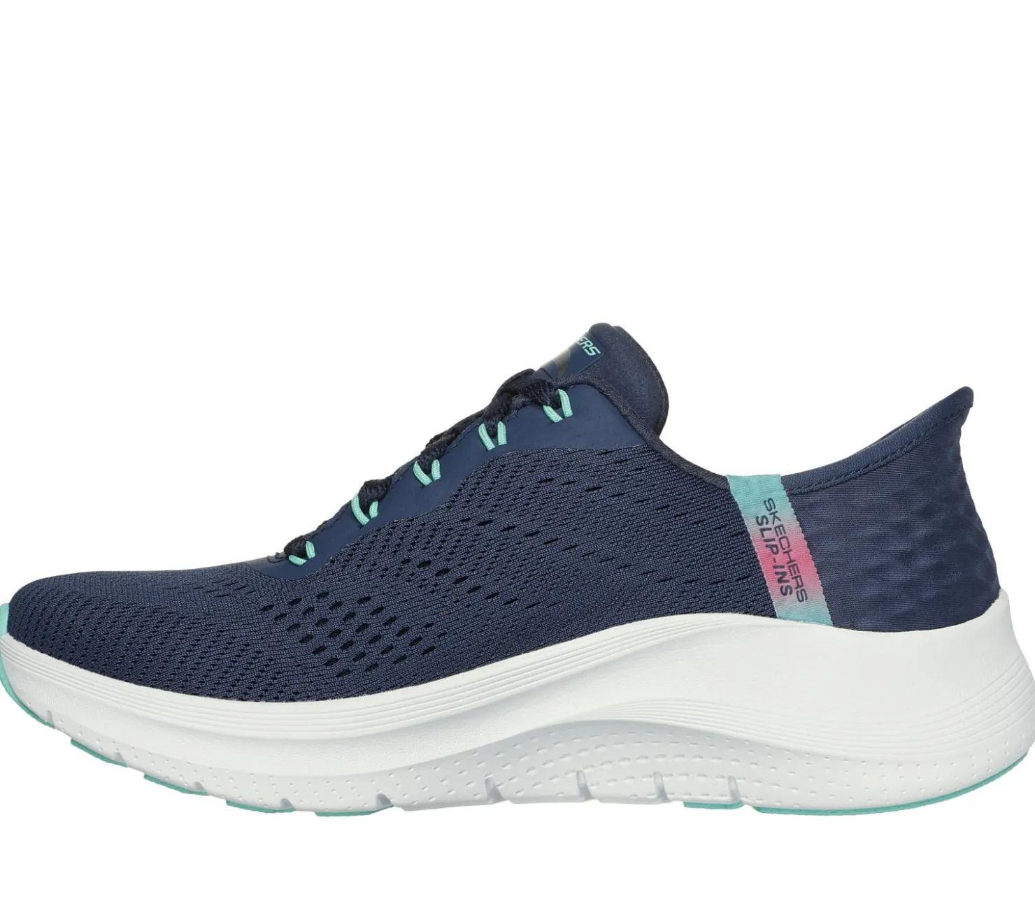 Hands Free Slip-Ins|Athletic Sneakers<SKECHERS Slip-ins: Arch Fit 2.0 - Easy Chic NAVY / TURQUOISE