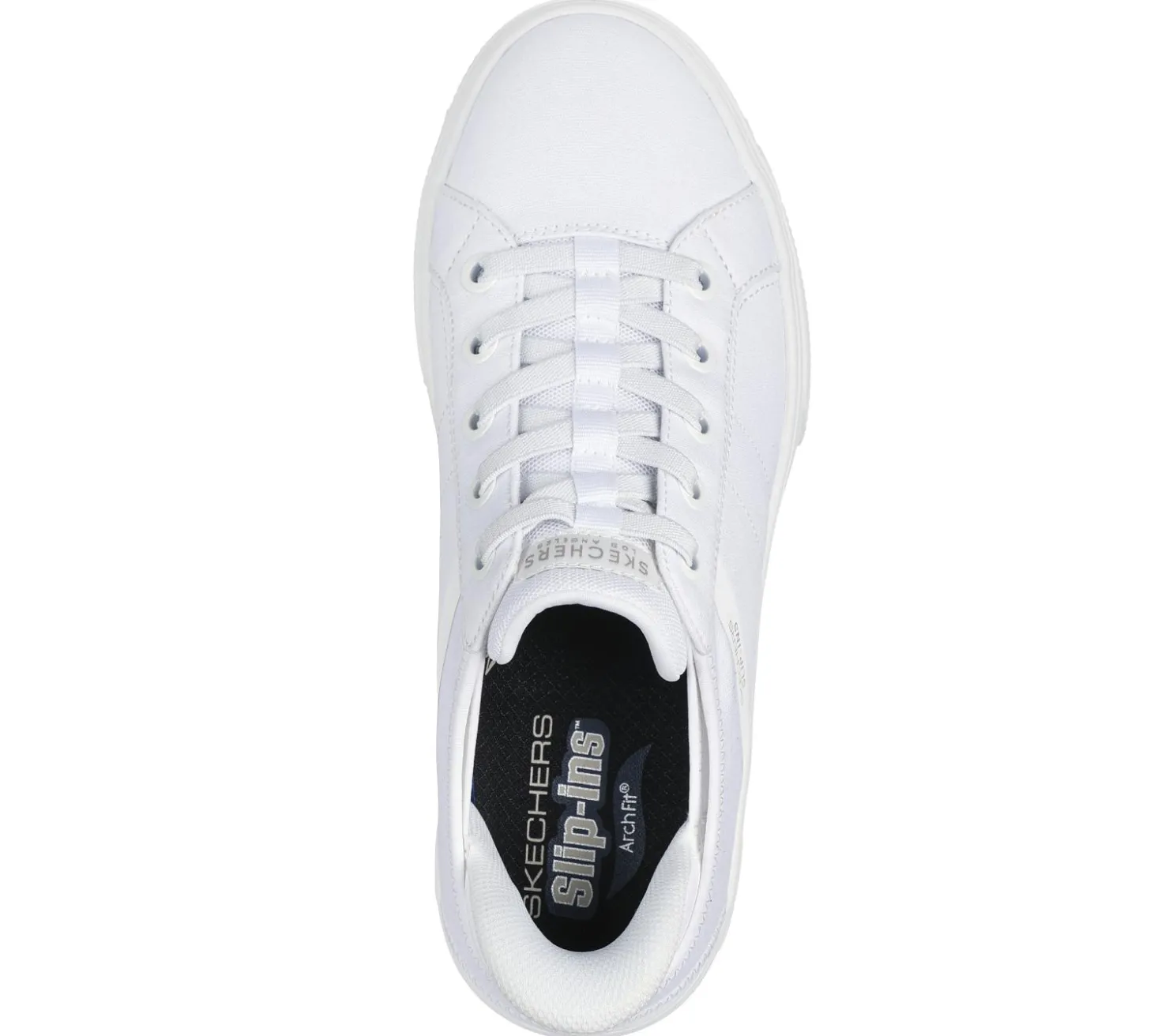 Hands Free Slip-Ins|Casual Sneakers<SKECHERS Slip-ins: Arch Fit Arcade - Good 2 See Ya WHITE