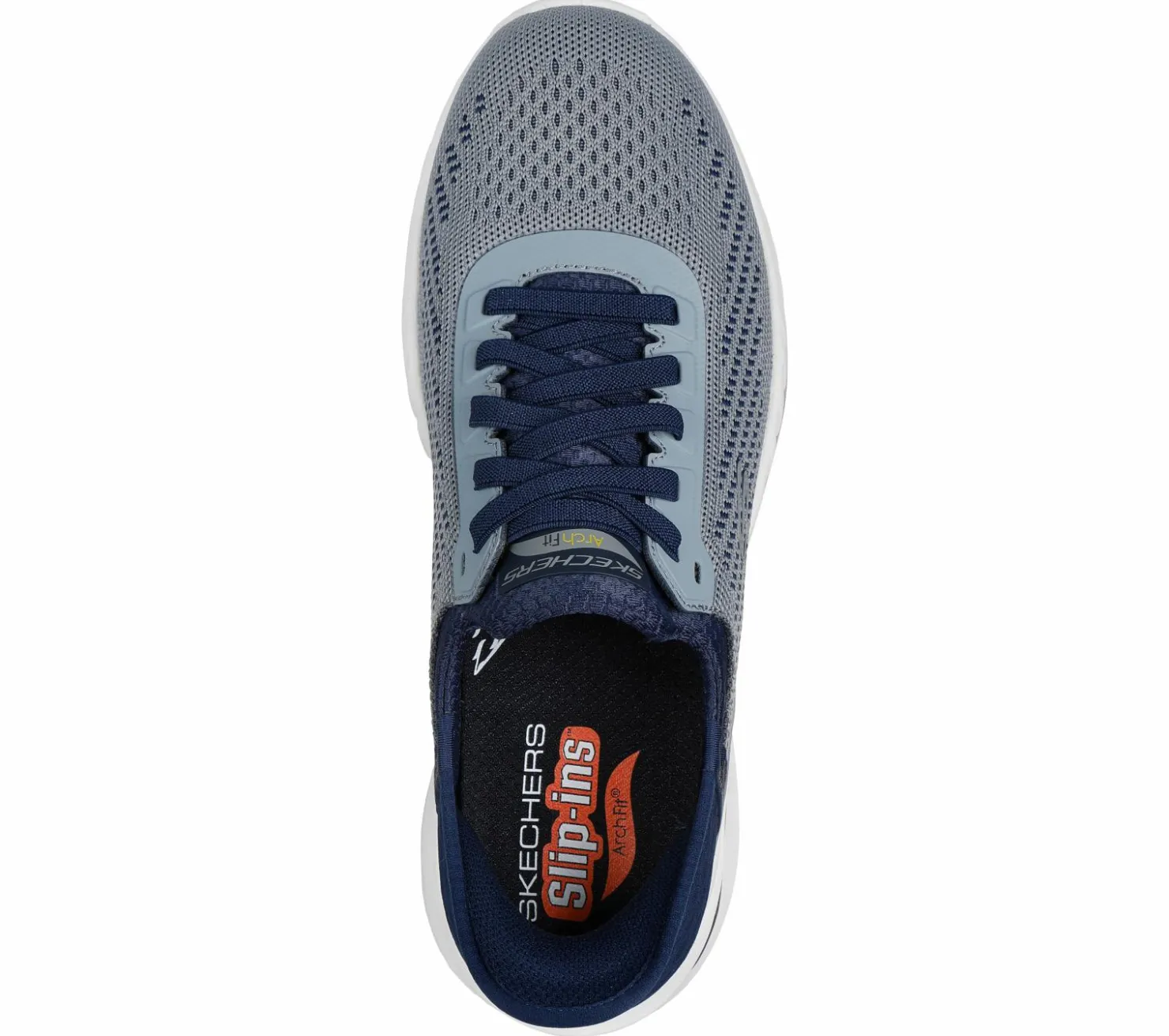Hands Free Slip-Ins|Casual Sneakers<SKECHERS Slip-ins: Arch Fit Orvan - Drex GRAY / NAVY
