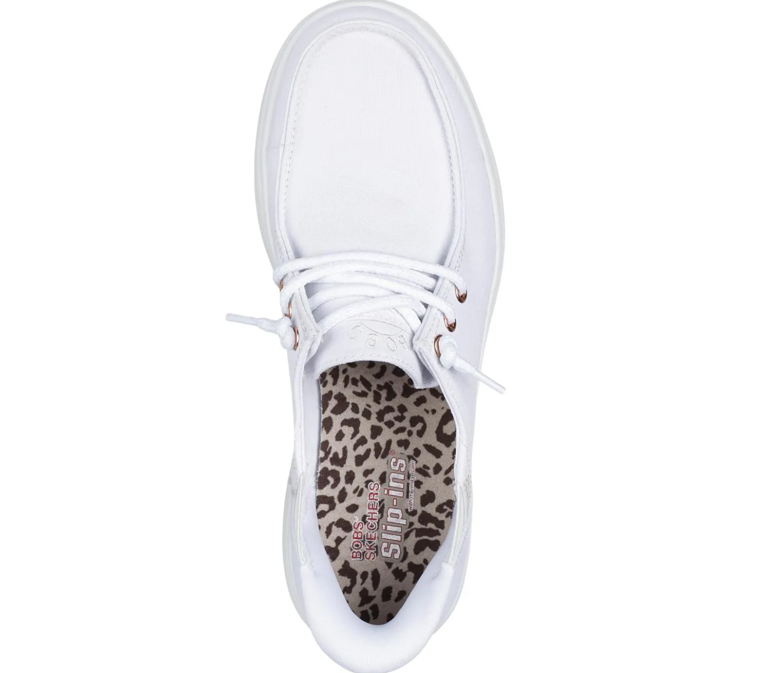 Boat Shoes|Hands Free Slip-Ins<SKECHERS Slip-ins: BOBS Skip Cute - Spot Twist WHITE