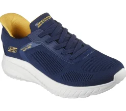 Hands Free Slip-Ins|Athletic Sneakers<SKECHERS Slip-ins: BOBS Sport Squad Chaos - Solid Step NAVY