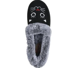 Slippers|Hands Free Slip-Ins<SKECHERS Slip-ins: BOBS Too Cozy - Meow PJ's BLACK