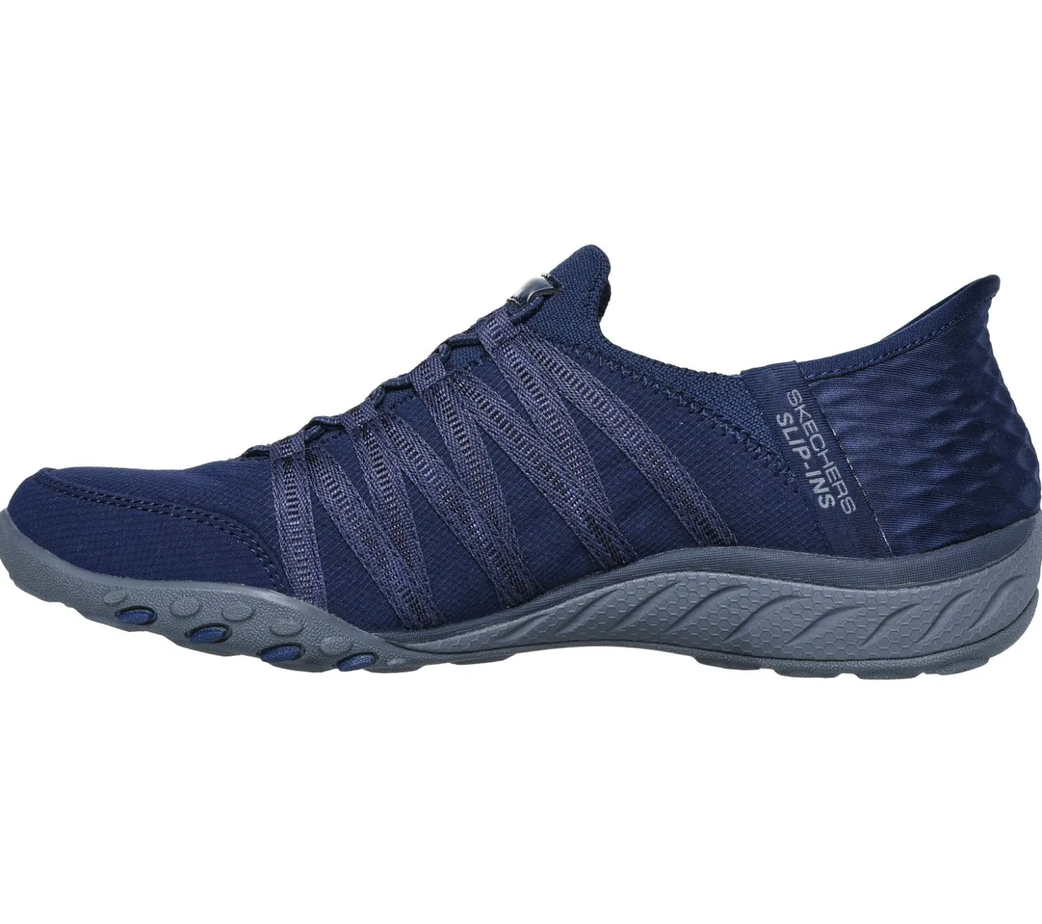 Hands Free Slip-Ins|Casual Sneakers<SKECHERS Slip-ins: Breathe-Easy - Roll-With-Me NAVY