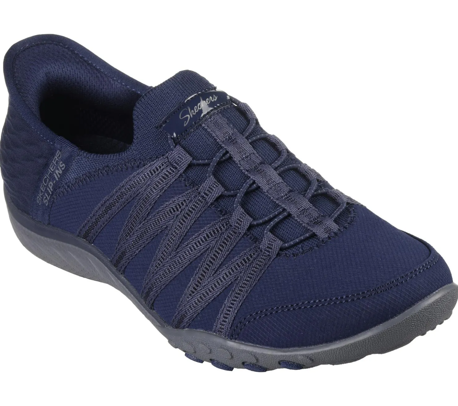 Hands Free Slip-Ins|Casual Sneakers<SKECHERS Slip-ins: Breathe-Easy - Roll-With-Me NAVY