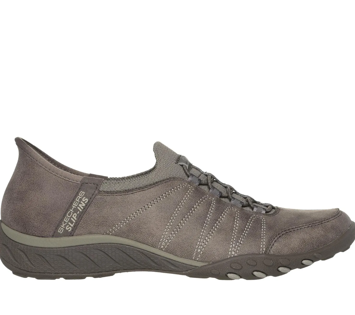 Hands Free Slip-Ins|Casual Sneakers<SKECHERS Slip-ins: Breathe-Easy - Home-Body DARK TAUPE