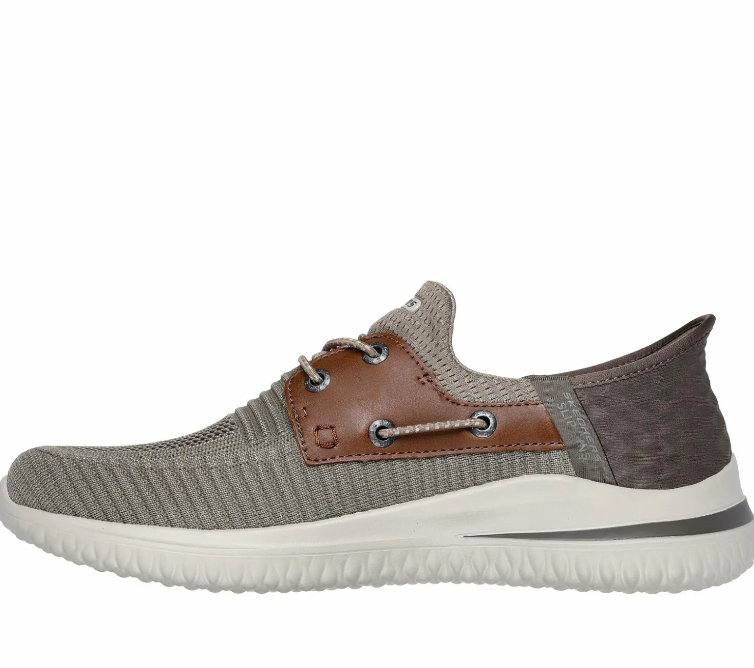 Hands Free Slip-Ins|Boat Shoes<SKECHERS Slip-ins: Delson 3.0 - Roth TAUPE / BROWN