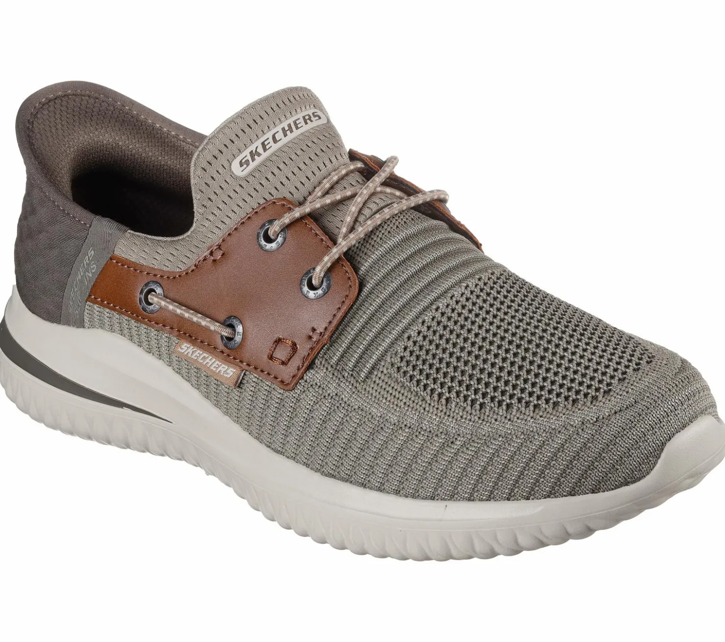 Hands Free Slip-Ins|Boat Shoes<SKECHERS Slip-ins: Delson 3.0 - Roth TAUPE / BROWN