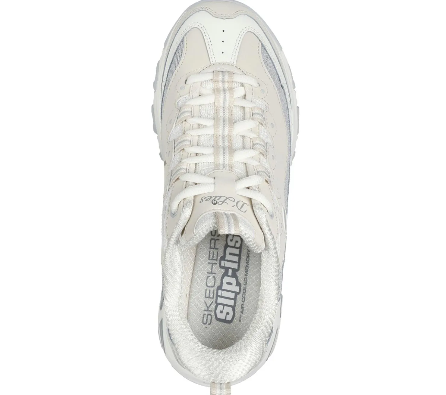 Hands Free Slip-Ins|Athletic Sneakers<SKECHERS Slip-ins: D'Lites - Smooth Nostalgia NATURAL / GRAY