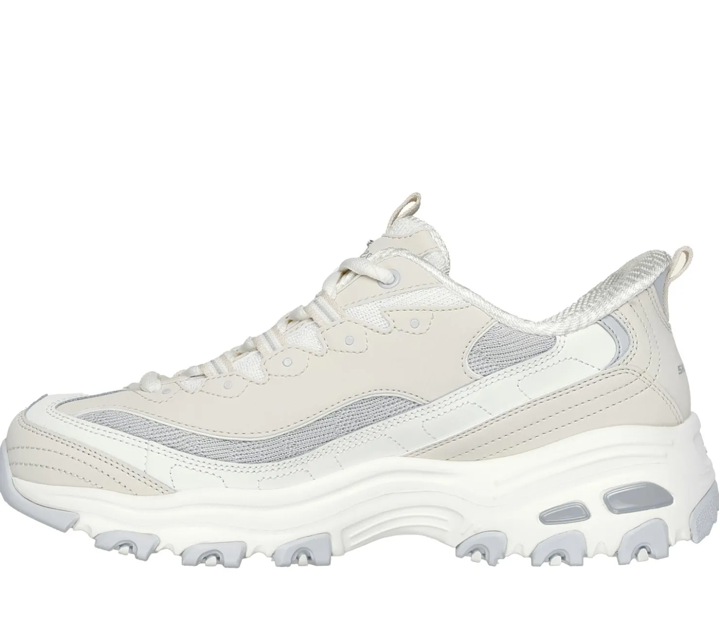 Hands Free Slip-Ins|Athletic Sneakers<SKECHERS Slip-ins: D'Lites - Smooth Nostalgia NATURAL / GRAY