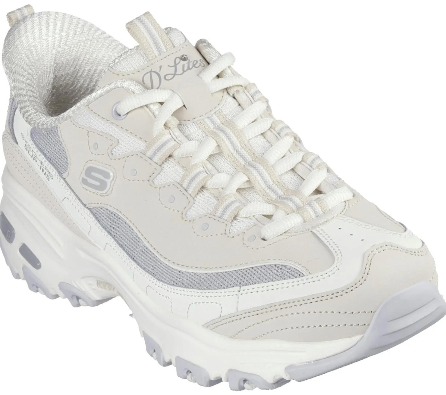 Hands Free Slip-Ins|Athletic Sneakers<SKECHERS Slip-ins: D'Lites - Smooth Nostalgia NATURAL / GRAY