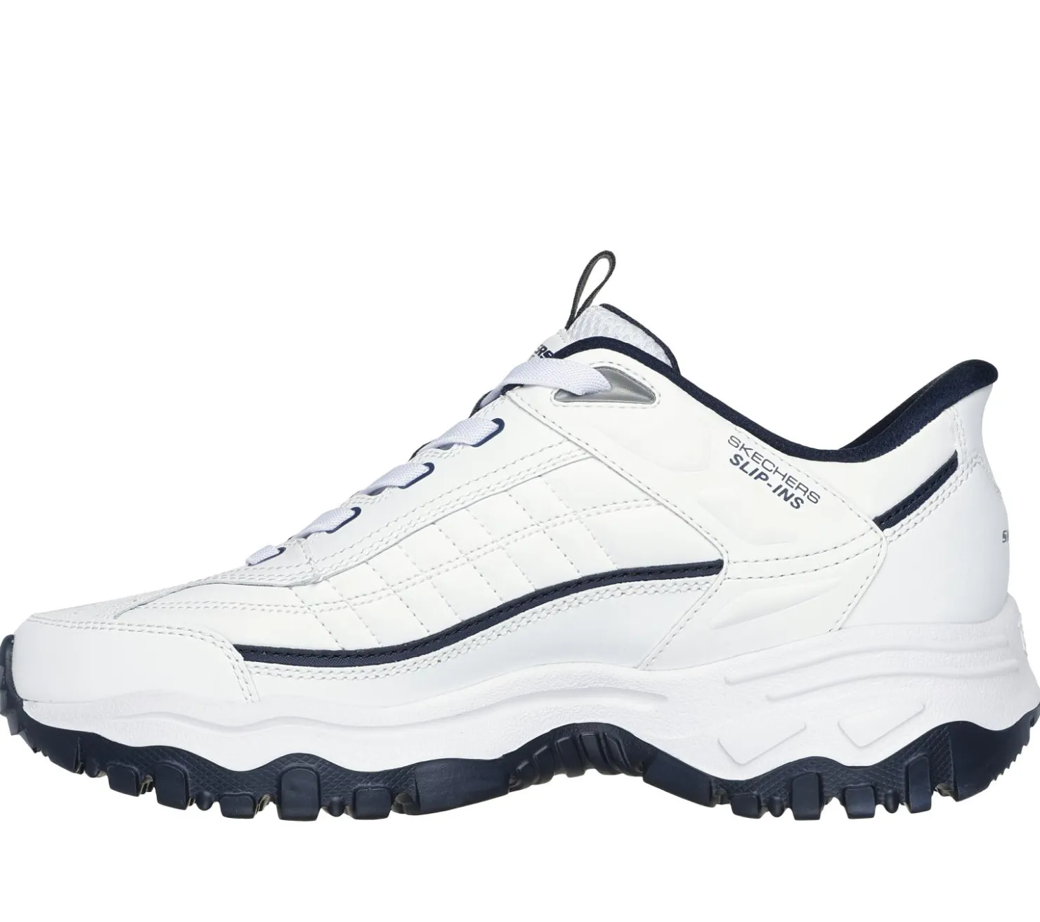 Hands Free Slip-Ins|Athletic Sneakers<SKECHERS Slip-ins: E'Lite Afterburn - Grill Corporal WHITE / NAVY