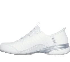 Hands Free Slip-Ins|Casual Sneakers<SKECHERS Slip-ins: Exhilarate - Zephyr WHITE / SILVER