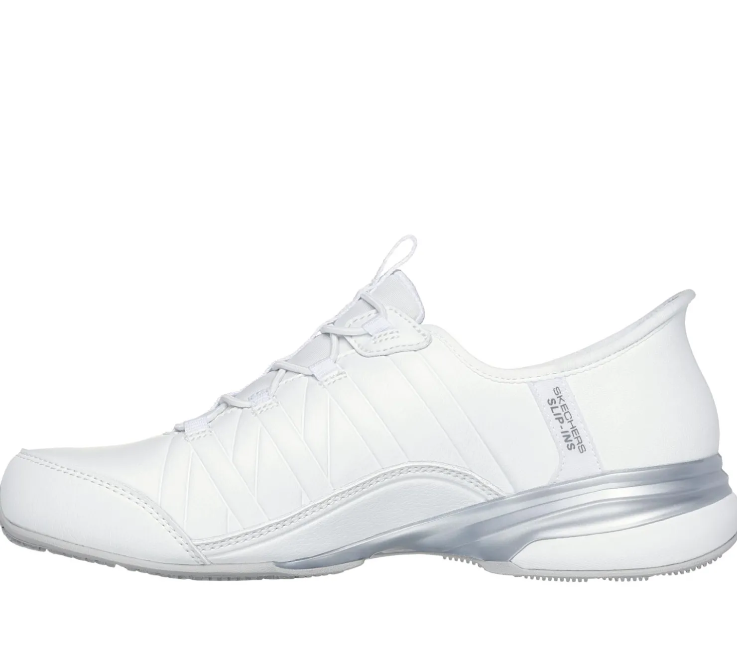 Hands Free Slip-Ins|Casual Sneakers<SKECHERS Slip-ins: Exhilarate - Zephyr WHITE / SILVER