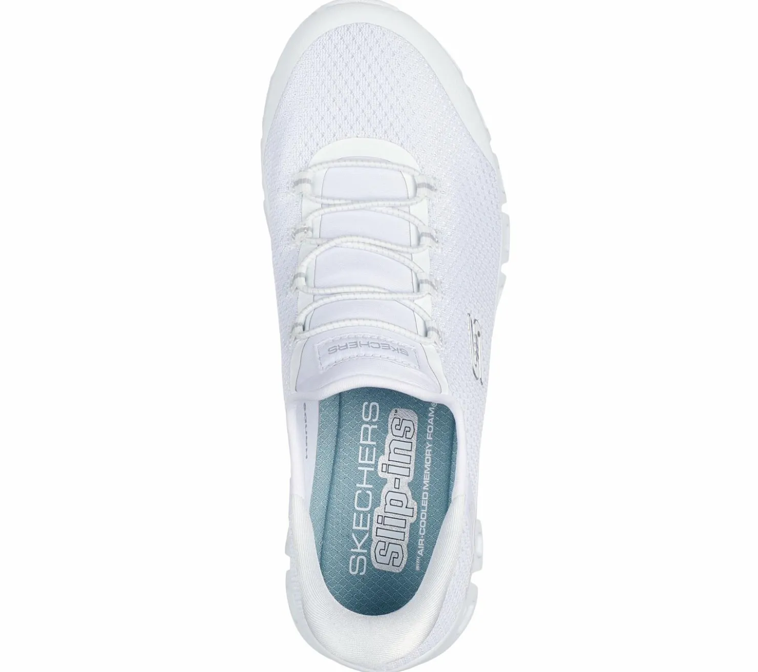 Hands Free Slip-Ins|Casual Sneakers<SKECHERS Slip-ins: Glide-Step - Pursuit WHITE / SILVER